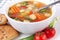 Chicken and vegetable soup