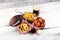 Chicken wings, fries and onion rings for football on a table. Great for Bowl Game party