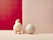 Chicklet in a minimalistic studio setup, showcasing its delicate beauty