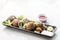 Chickpea falafel middle eastern food snack platter starter set