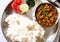 CHICKPEAS MASALA WITH RICE