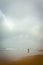 Chiclana beaches with cloudy day