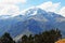Chicon is a mountain in the Urubamba mountain range in the Andes of Peru, the Cusco Region, Calca Province, Calca District and in