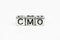 Chief Marketing Officer CMO concept with cubic metal letters