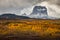 Chief Mountain in Autumn in Glacier National Park, Montana, USA