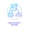 Chief security officer concept icon
