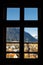 Chiesa di Santa Caterina  church window view, Bruneck, Italy