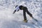 CHIESA VALMALENCO: Freestyle Ski FIS European Cup, athlete fall