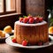 Chiffon Cake , traditional popular sweet dessert cake