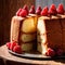 Chiffon Cake , traditional popular sweet dessert cake