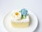 Chiffon snow flower cake