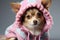 Chihuahua chic: adorable canine wears fashionable knitted attire