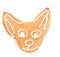 Chihuahua dog head sweet gingerbread for christmas