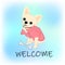 Chihuahua dog Sitting image graphics design