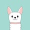 Chihuahua dog Toy terrier puppy face head. White lapdog. Animal icon set. Cute kawaii cartoon funny character. Pet animal
