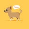 Chihuahua puppy character. cute pet concept -