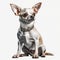 Chihuahua white background realistic