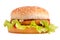 Chiken Burger on white background