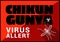 Chikungunya virus allert vector outline