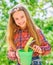 Child adorable kid hold flower pot and hoe gardening tool. Gardening is peaceful meditative occupation. Gardening