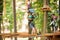 Child in a adventure playground