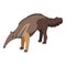 Child anteater icon isometric vector. Giant animal