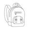Child backpack icon