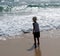 Child On Beach On Ilha De Tavira Portugal
