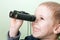 Child with binoculars