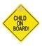 Child on board sign