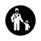 Child care, doctor, family medicine, pediatrics black icon