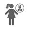 Child care, doctor, pediatrics gray icon