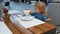 Child childhood children happiness concept. Sweet toddler boy eating ice cream. Ice cream in cafe