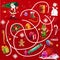 Child Christmas search way game or maze vector