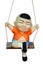 Child clay Doll Swing ride