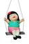 Child clay Doll Swing ride