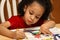 Child coloring