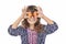 Child Covering Her Eyes With Carrots, Promoting Healthy Eating Habits At A Young Age