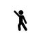 child, dance icon. Element of child icon for mobile concept and web apps. Glyph child, dance icon can be used for web and mobile