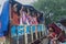 Child devotees around Rath at Kolkata under rain