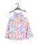 Child dress with floral pattern.