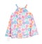 Child dress with floral pattern.