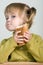 Child eating bread