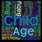 Child education or family word cloud