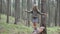 Child in Forest Walking Tree Log Kid Playing Camping Adventure Girl Outdoor Wood