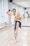 Child-friendly fitness for mothers with kids toddlers