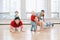 Child-friendly fitness for mothers with kids toddlers