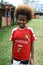 Child with funny hair in Vanuatu