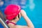 Child Getting Ready for Competition in Swimming