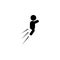 child is jumping icon. Element of toddler development icon for mobile concept and web apps. Glyph child is jumping icon can be use